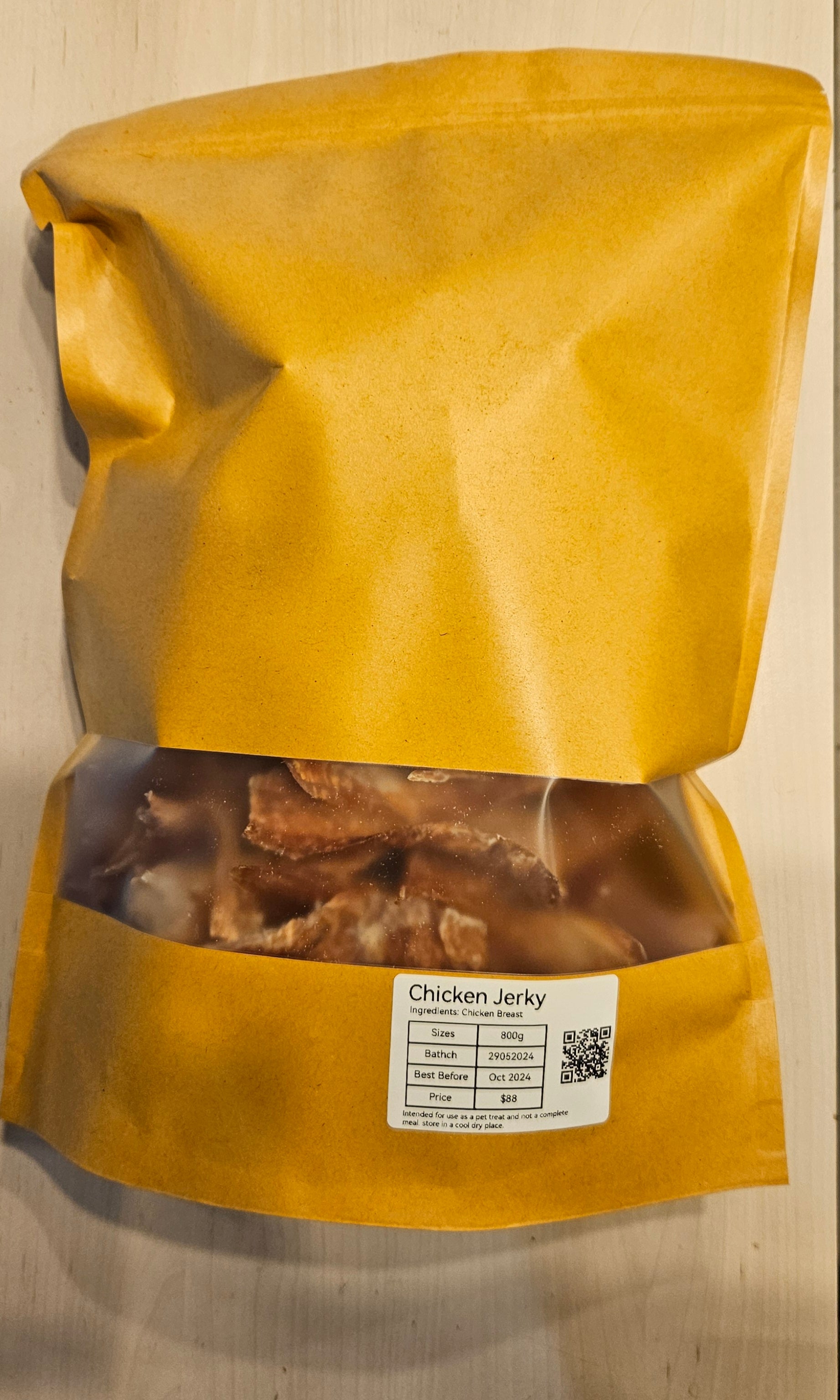 Home Made  Pet Treats Chicken Jerky 800g