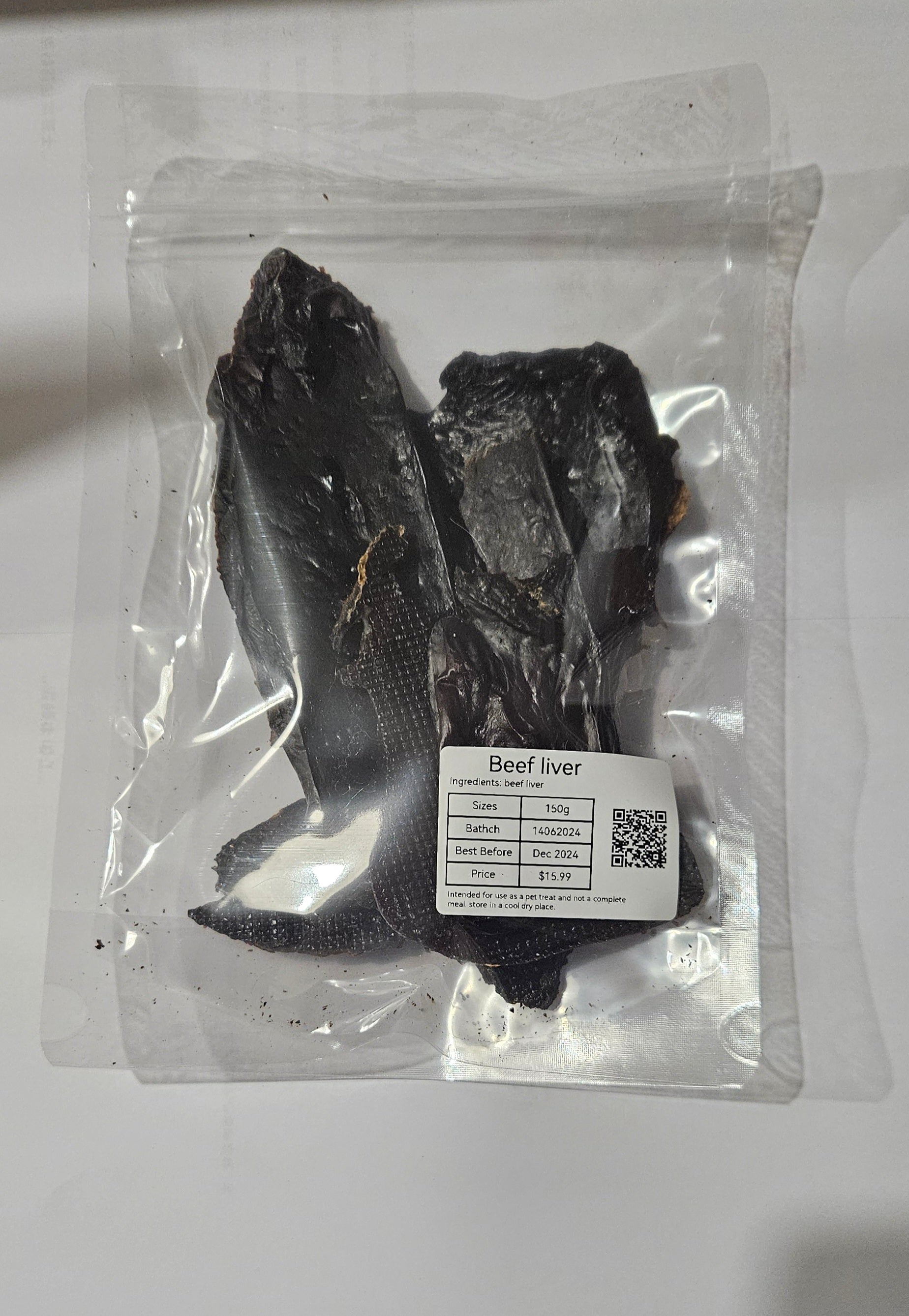 Home Made  Pet Treats Beef Liver 150g