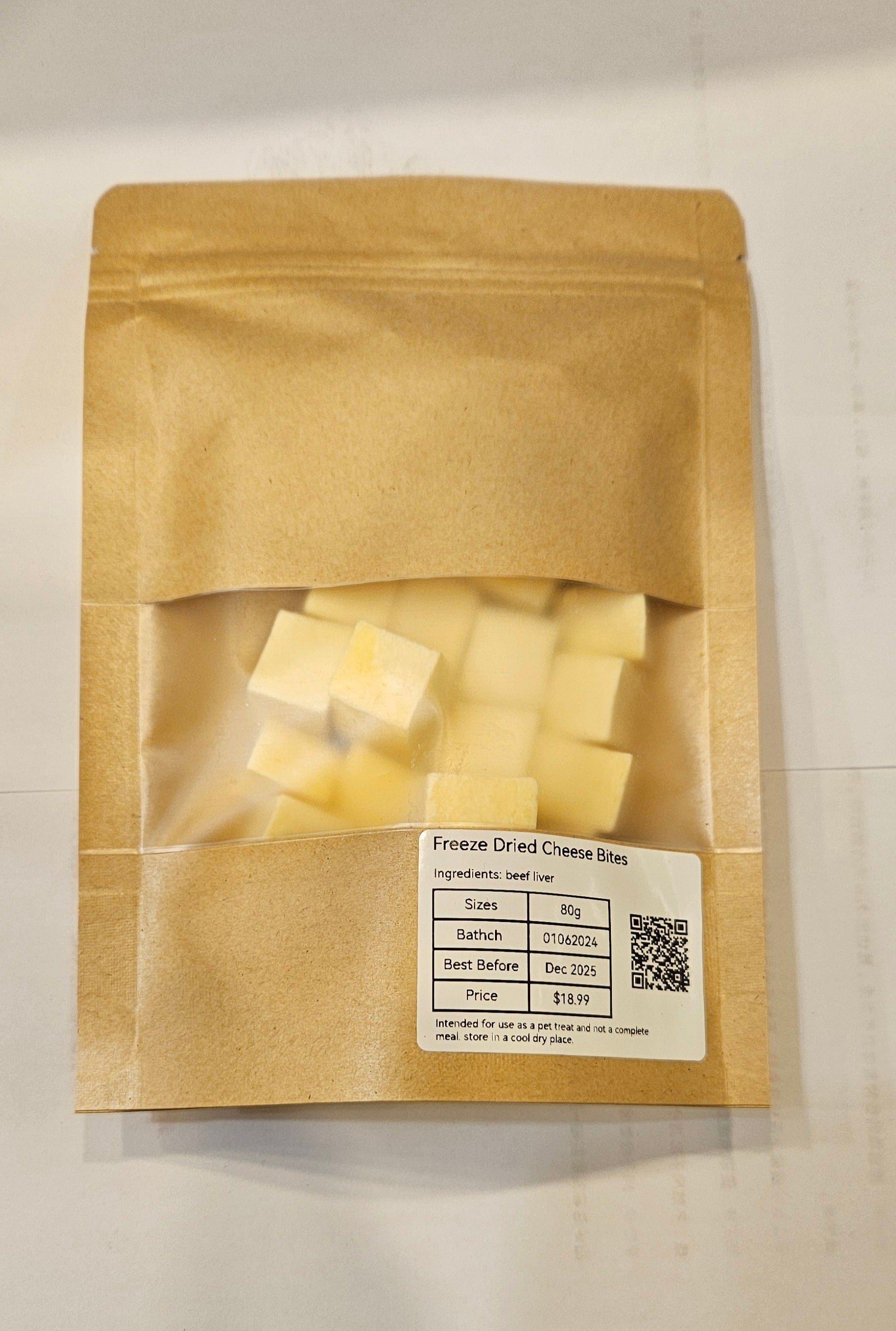 Freeze Dried Cheese Bites 80g