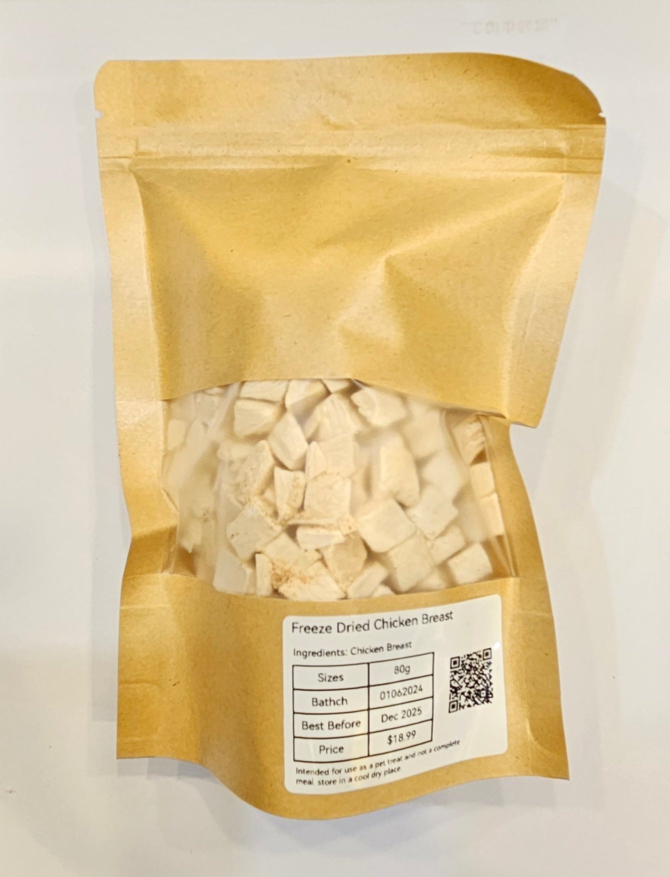 Freeze Dried Chicken Bites 80g