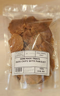 PAMPERED PETZ HORNSBY HOME MADE TREATS DUCK CHIPS WITH PARSLEY 50G