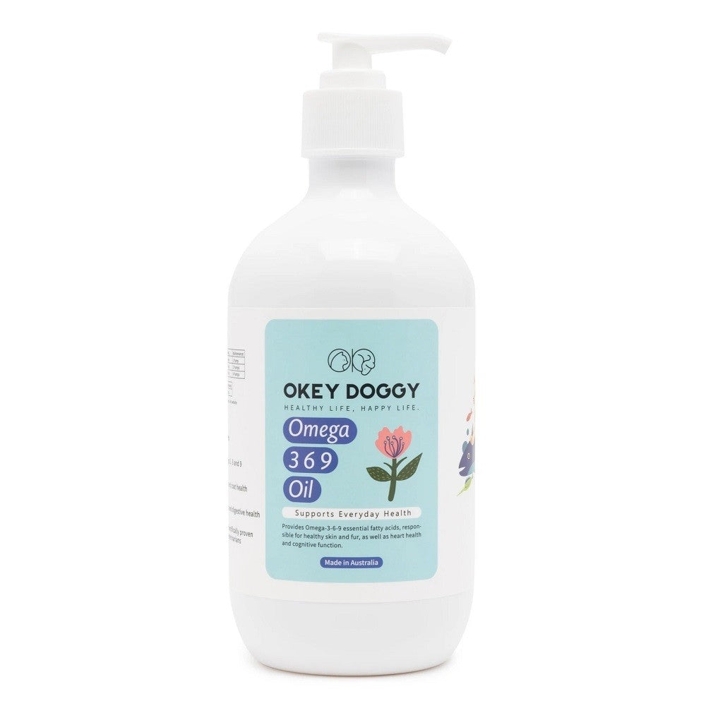 OKEY DOGGY OMEGA OIL 3 6 9 FOR CATS & DOGS 300ML
