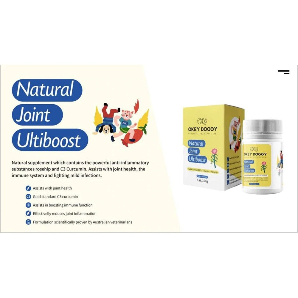 OKEY DOGGY NATURAL JOINT ULTIBOOST FOR CATS & DOGS 150G