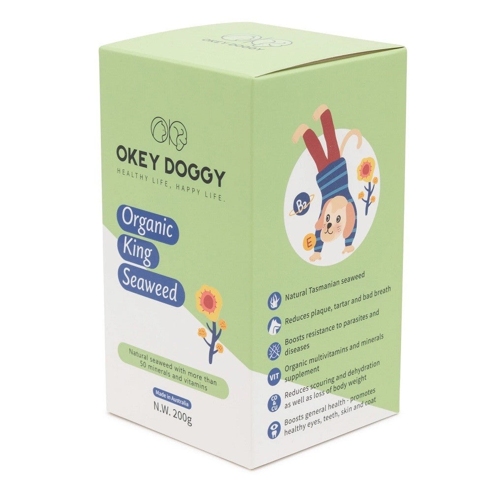 OKEY DOGGY ORGANIC KING SEAWEED FOR CATS & DOGS 200G