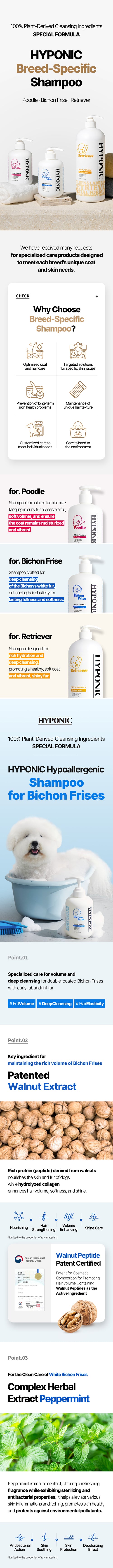 HYPONIC Breed Shampoo (for BICHON FRISE) 300ml