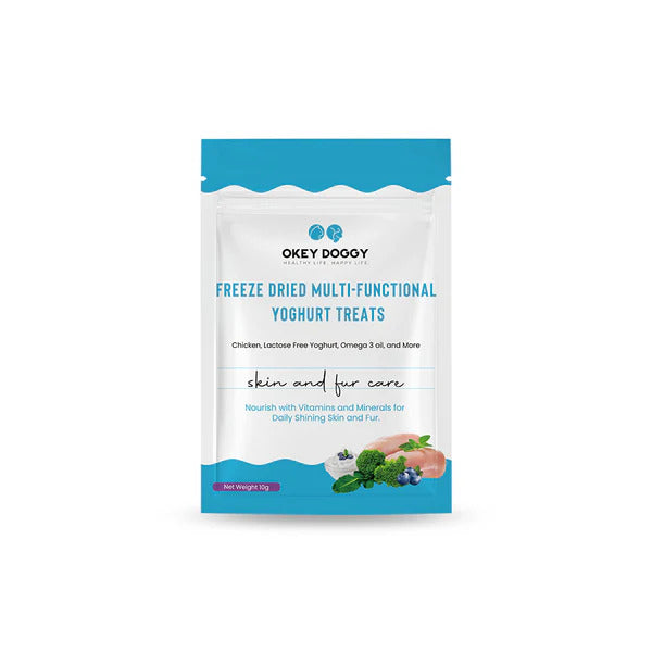 OKEY DOGGY Freeze Dried Multifunctional Yoghurt Pet Treats (Skin & Fur Care) 10g