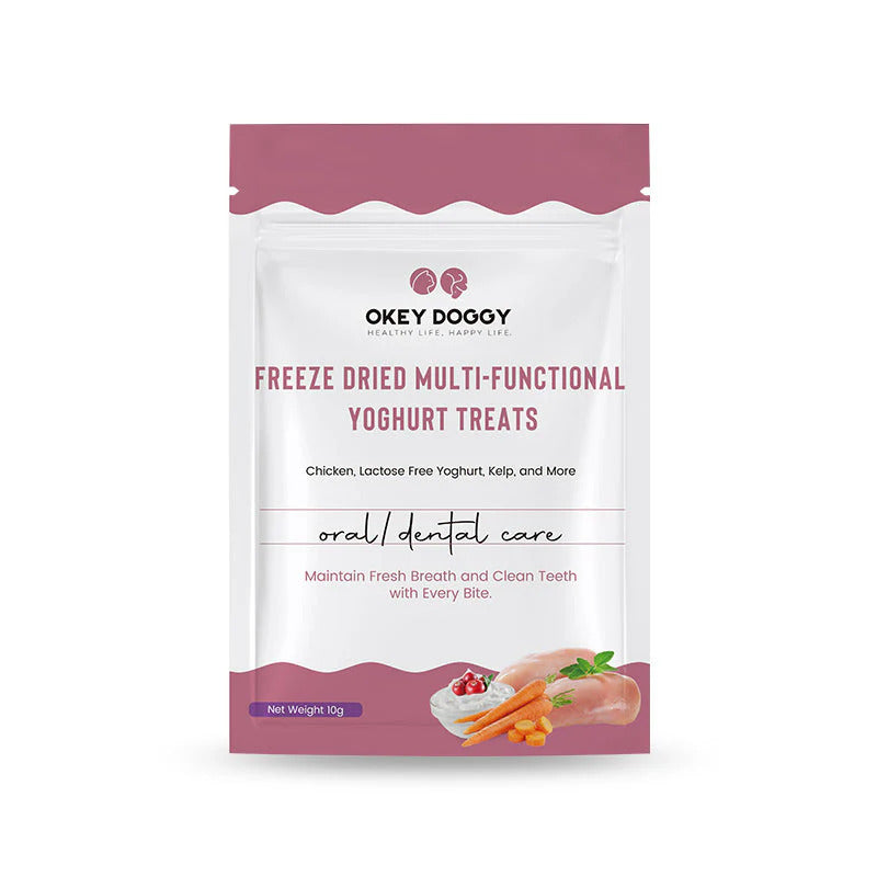 OKEY DOGGY Freeze Dried Multifunctional Yoghurt Pet Treats (Oral Dental Care) 10g