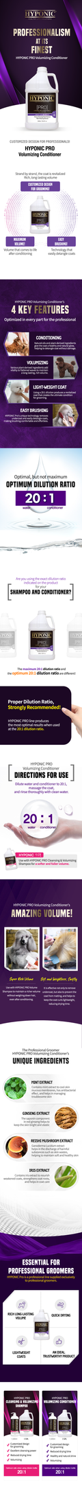 HYPONIC PRO Conditioner (for dogs_Volumizing) 10ML